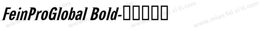 FeinProGlobal Bold字体转换